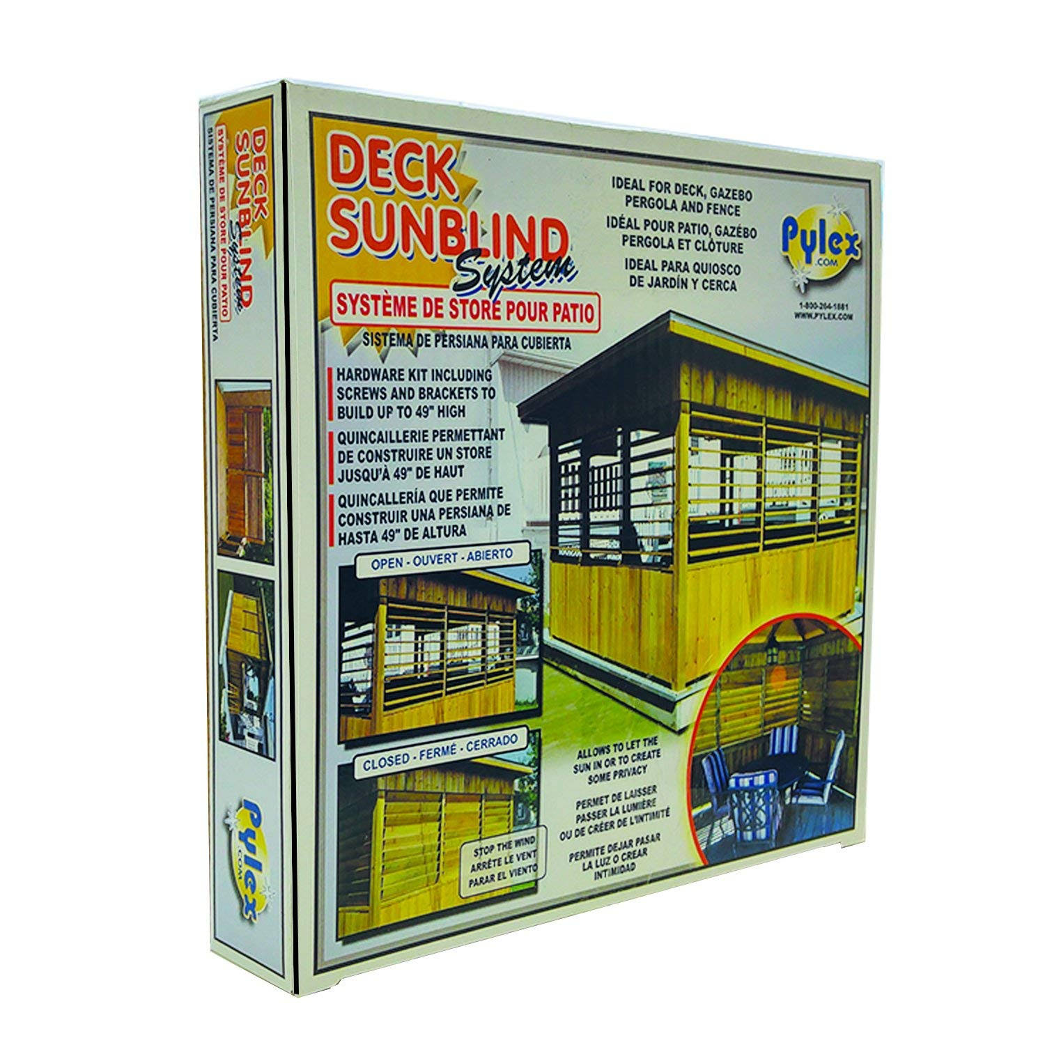 Pylex 11060 Deck sunblind System Black