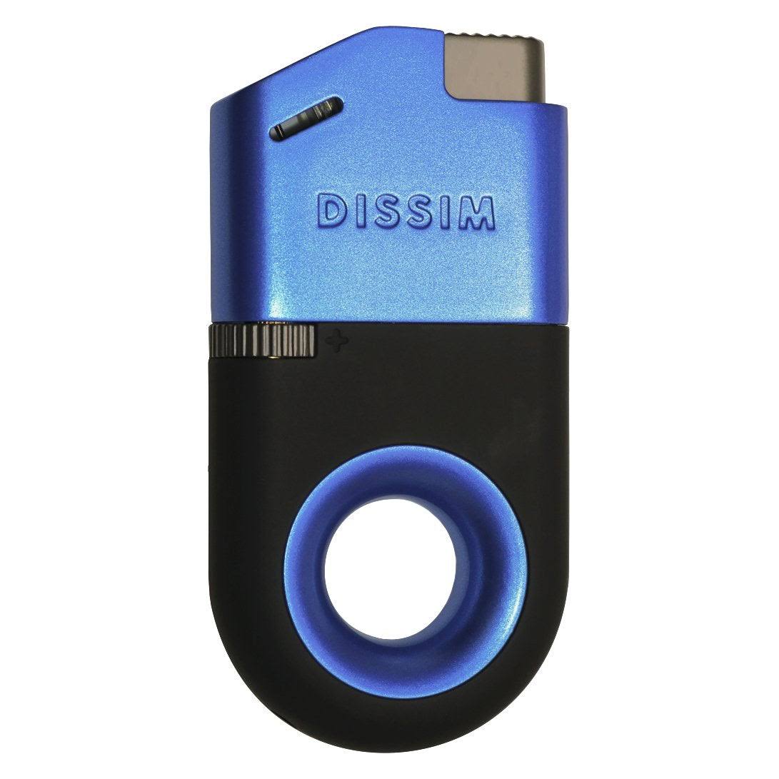 Dissim Inverted Butane Refillable Soft Flame Lighter- Blue