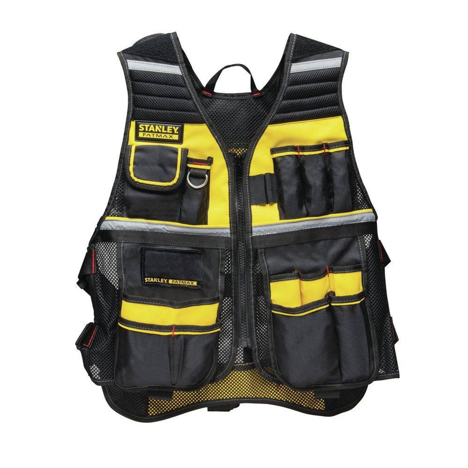 Stanley Tool Vest,Universal Waist,Black/Yellow Fmst530201, Women's, Size: Adjustable