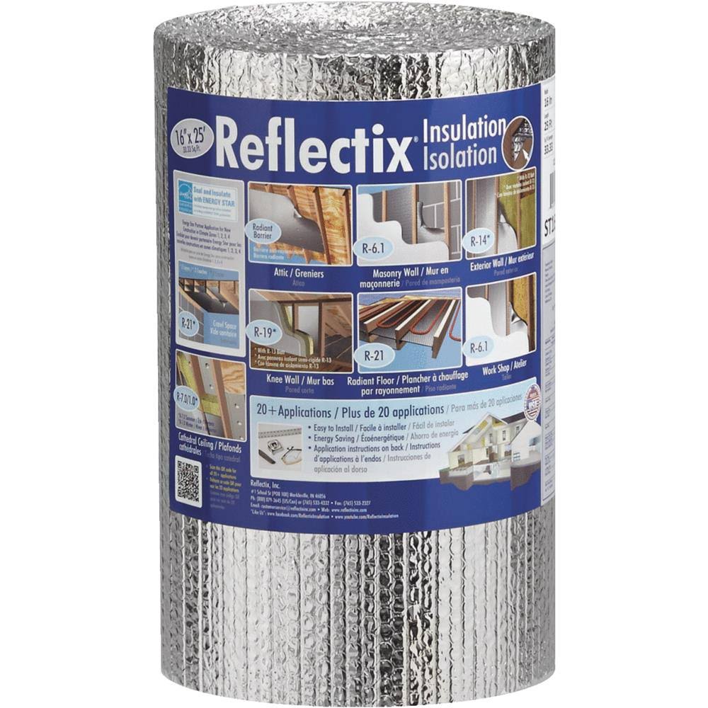 Reflectix Staple Tab Double Bubble Foil Insulation Roll, 16