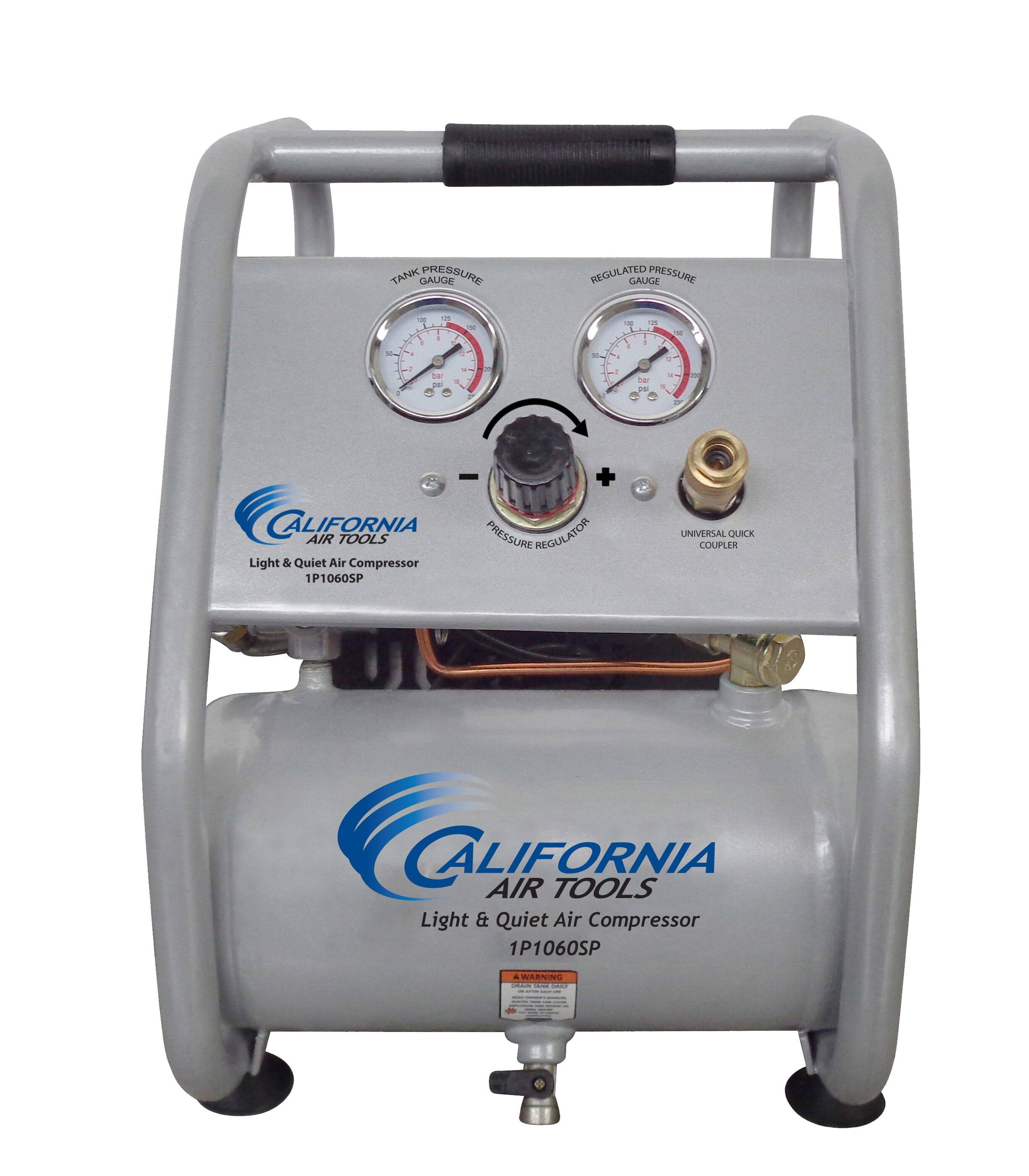 California Air Tools 1P1060SP Light & Quiet .6 HP 1.0 gal. Portable Air Compressor