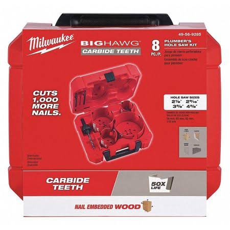 Milwaukee 49-56-9285 8 Piece Carbide Big Hawg Hole Saw Kit