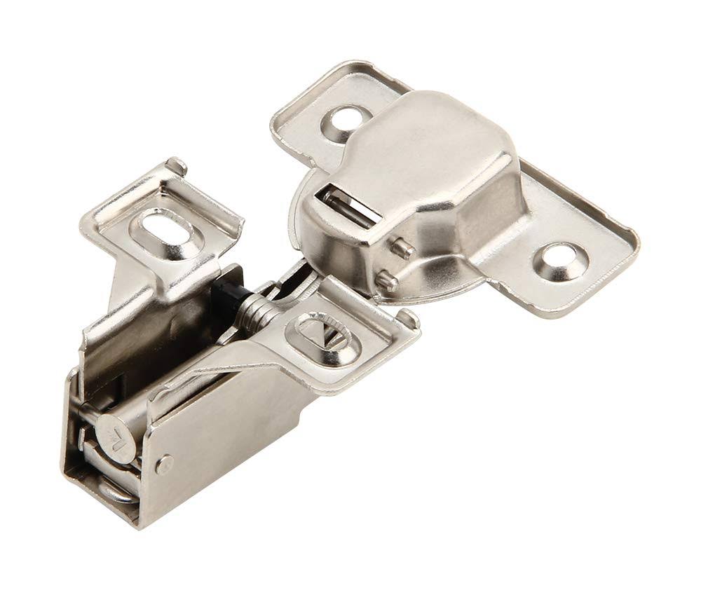 2 Pack- Face Frame Quiet Soft Close Cabinet Door Hinges, 1/2 inch Overlay, with Built-in Metal Dampers, Strong Heavy Duty Steel for Kitchen Bathroom
