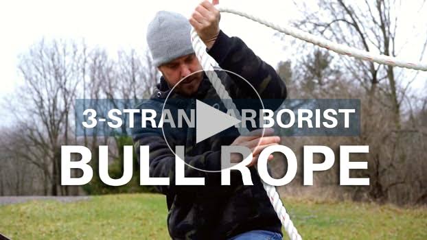 Arborist Bull Rope | High Strength Polyester | Tree Hoist Rigging Line | 1/2 inch x 150 Feet, No Eye Splice
