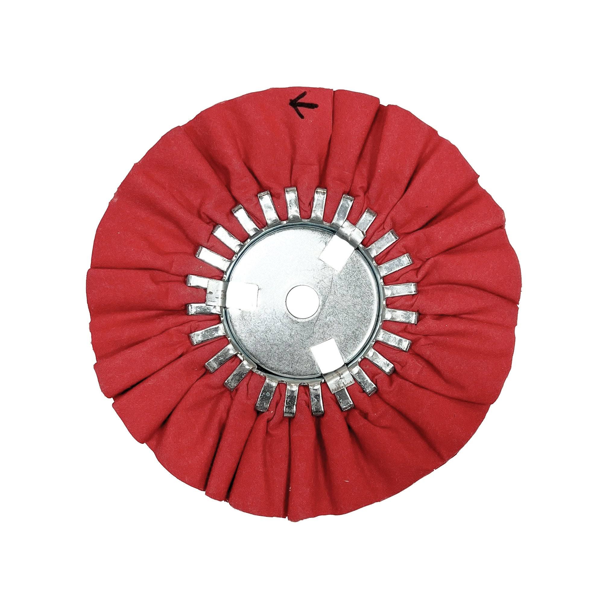 Airway Buffing Wheels 8 inch / Red / Removable Center Plate