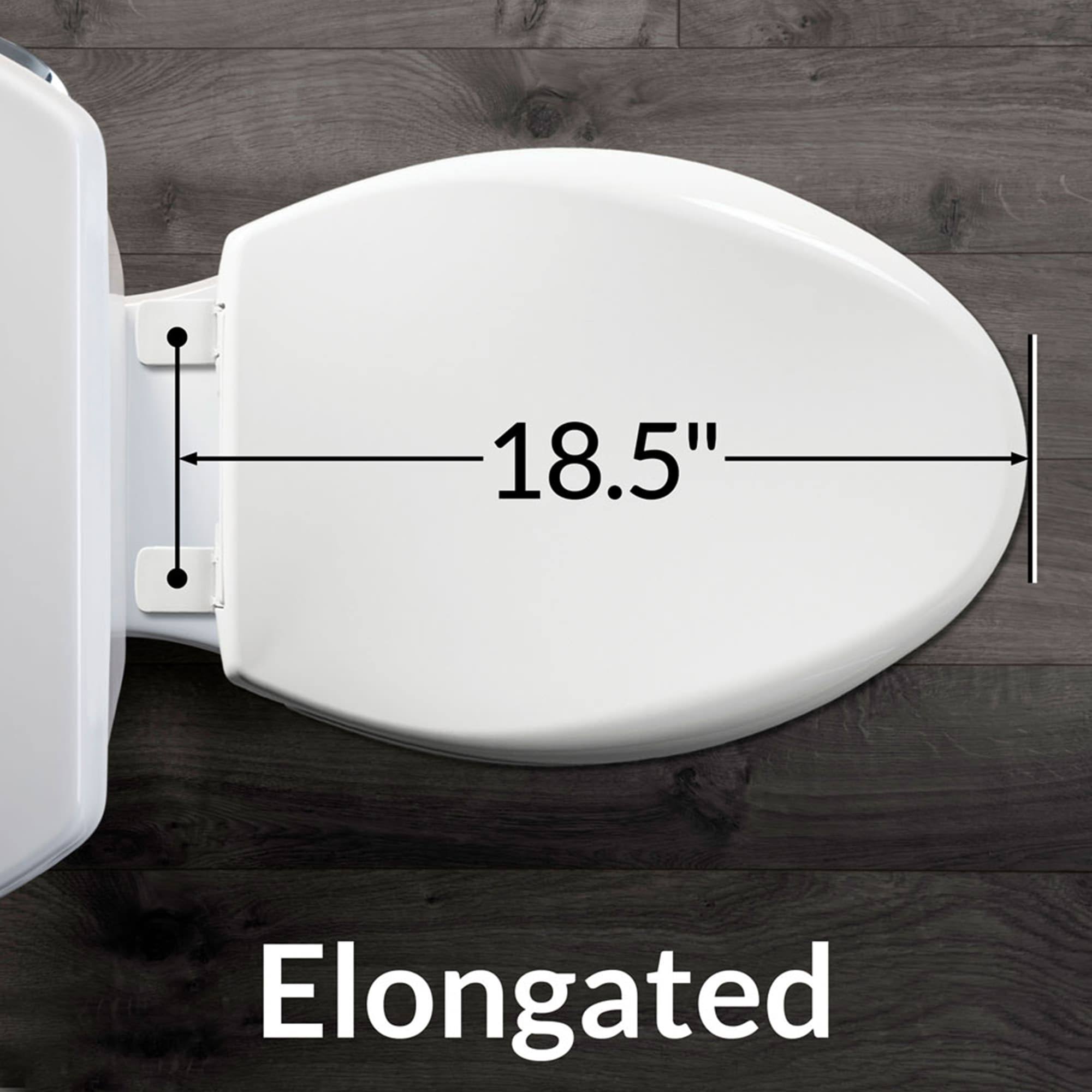 Mayfair by Bemis White Elongated Toilet Seat