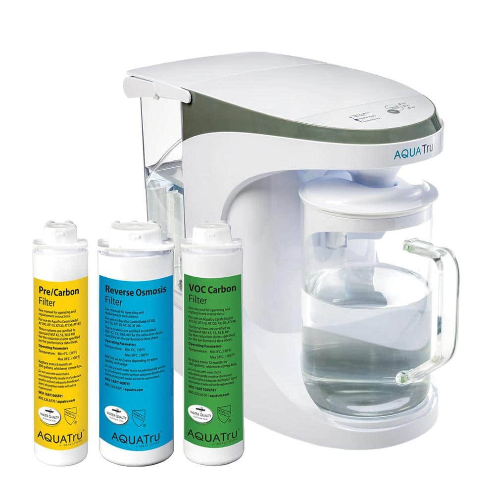 Aquatru Carafe- Countertop Reverse Osmosis Water Purifier