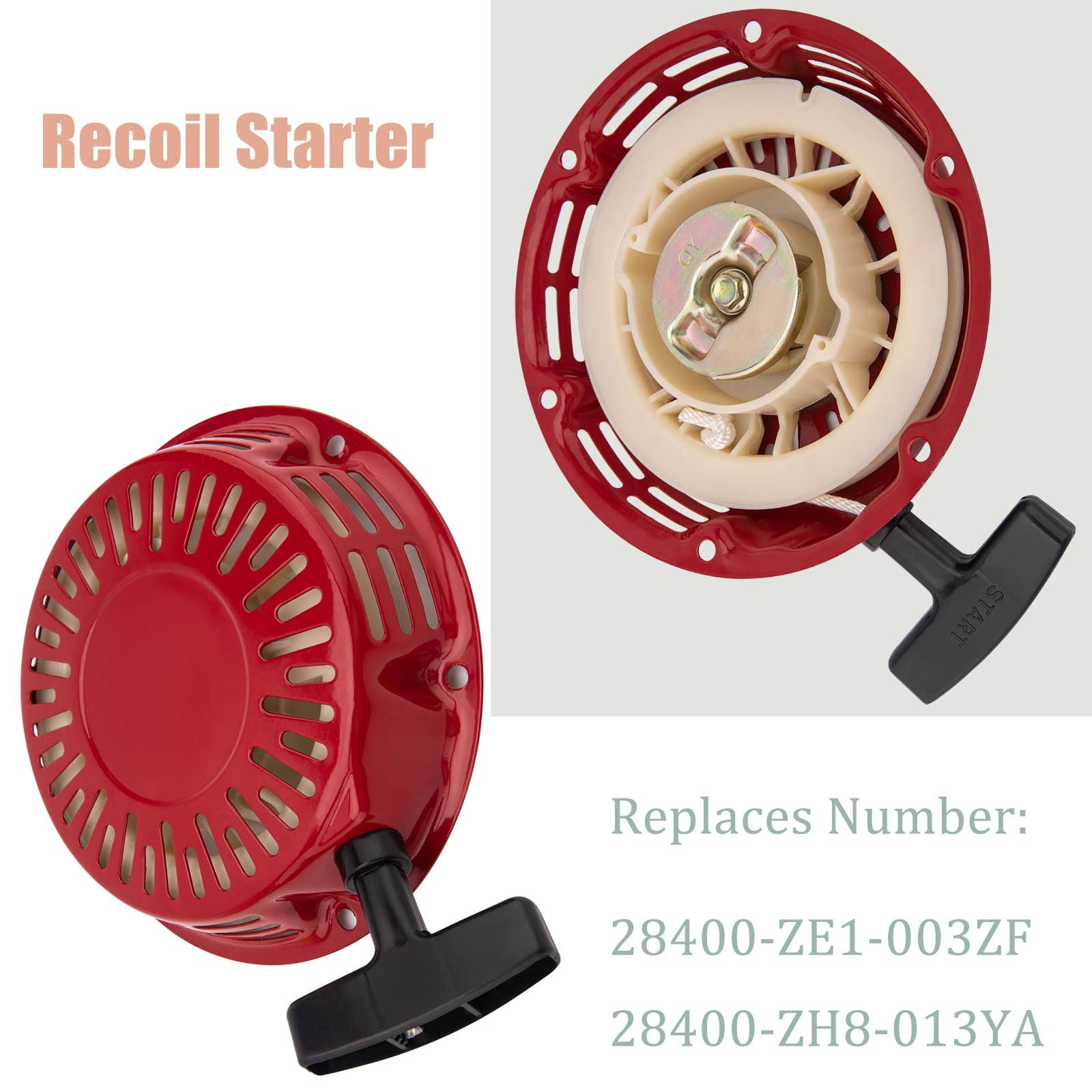 GX160 GX200 Carburetor Compatible with Honda GX120 Gx140 GX 160 Gx168 GX200 5HP 5.5hp 6.5hp Engine, GX160 Carburetor + Recoil Starter + Ignition