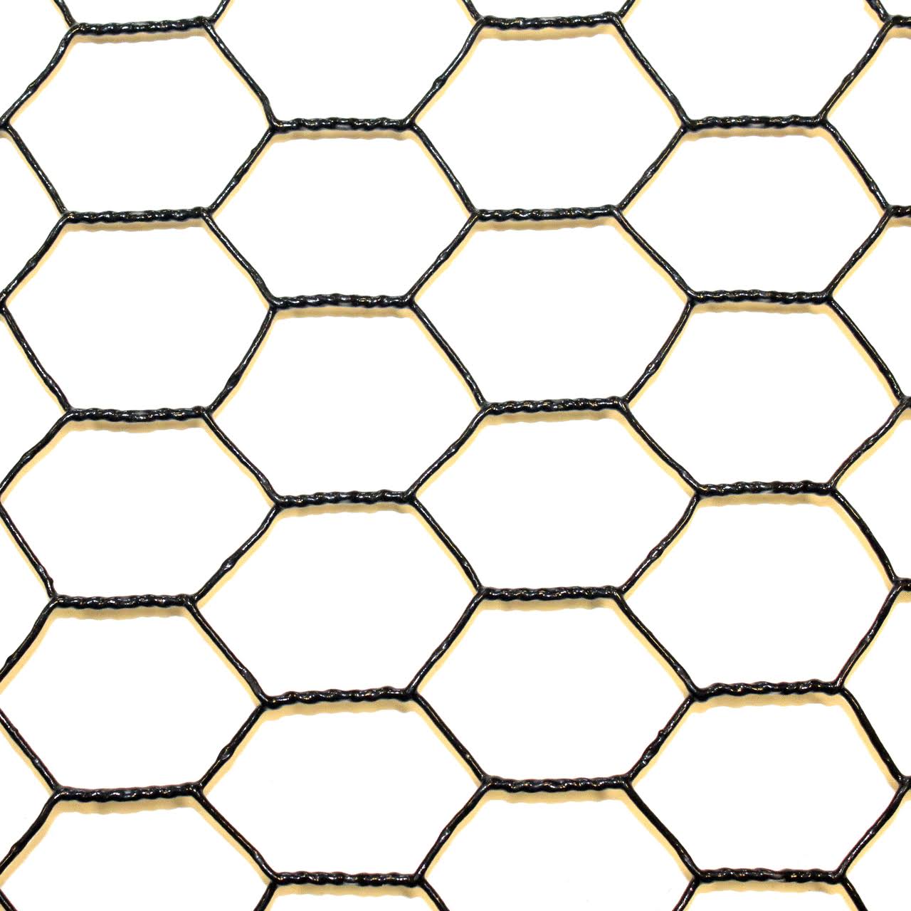 3' x 150' Steel Hex Web Black PVC Coated Dog Fence
