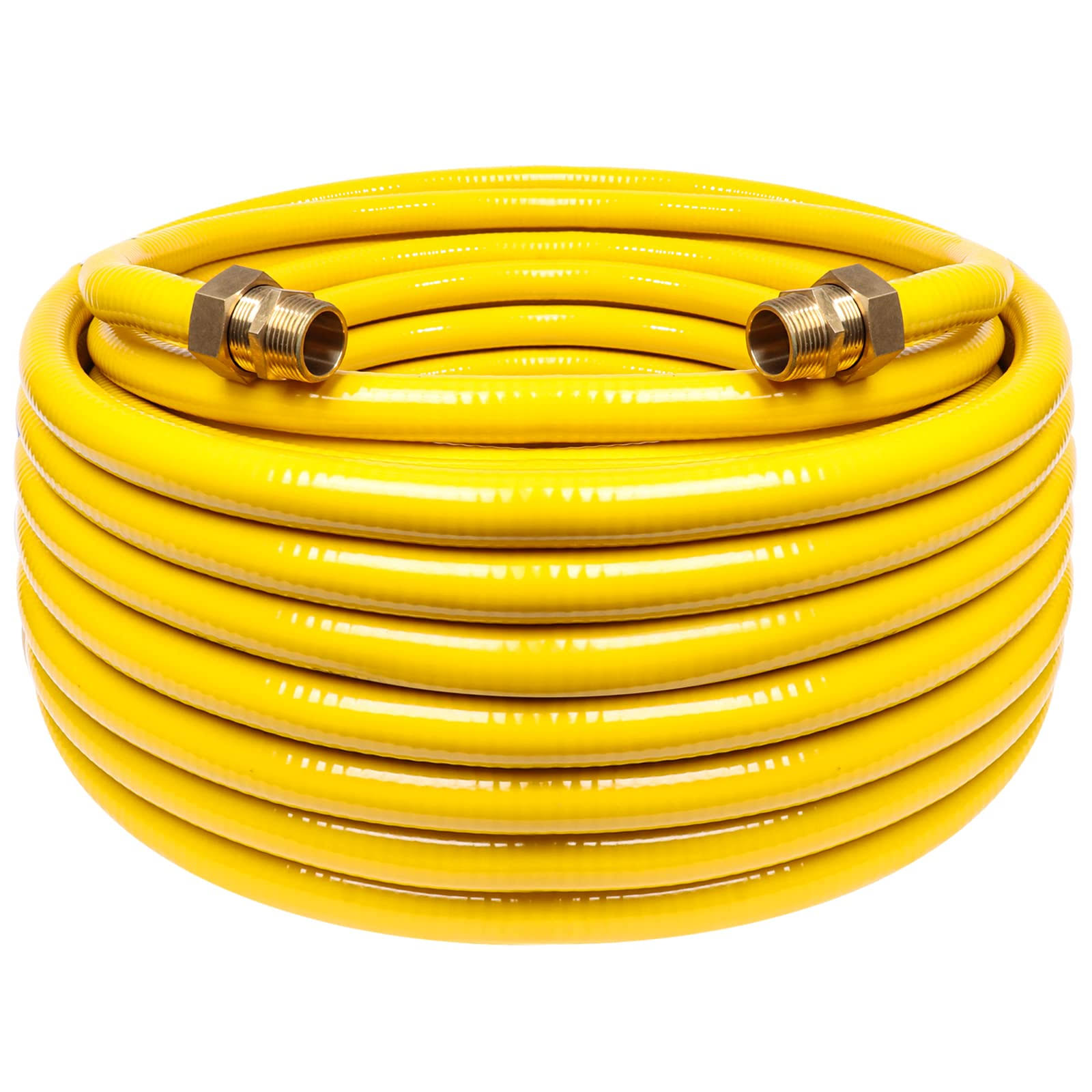 Grehitk 70ft 1/2'' Flexible GAS Line, CSST Corrugated Stainless Steel Tubing Pipe Kit, Natural GAS Line Propane Pipe Conversion Kit Grill Hose with