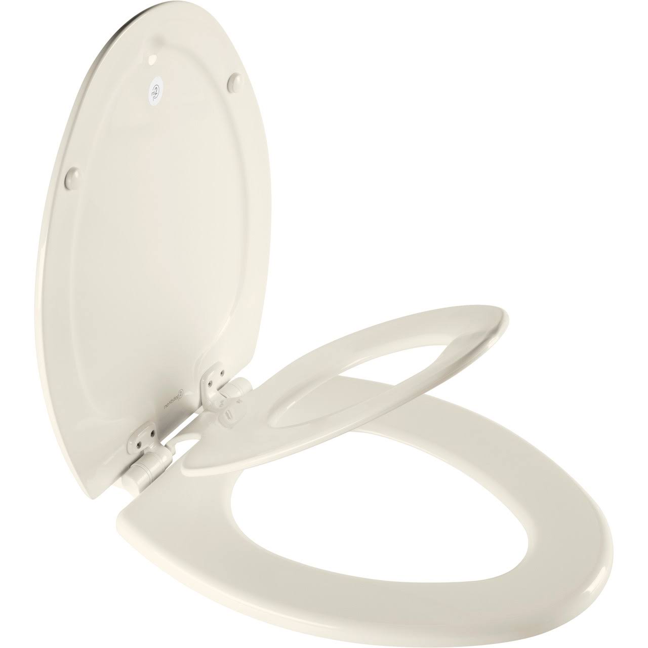 Mayfair 1888SLOW 346 NextStep2 Toilet Seat with Built-in Potty Training Seat, Slow-Close, Removable That Will Never Loosen, Elongated, Biscuit/Linen