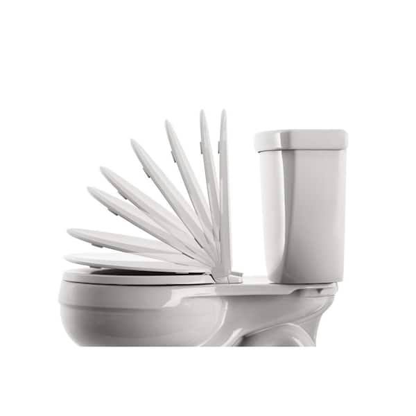 Kohler Stonewood Quiet-Close Elongated Closed Front Toilet Seat in White (2-Pack)