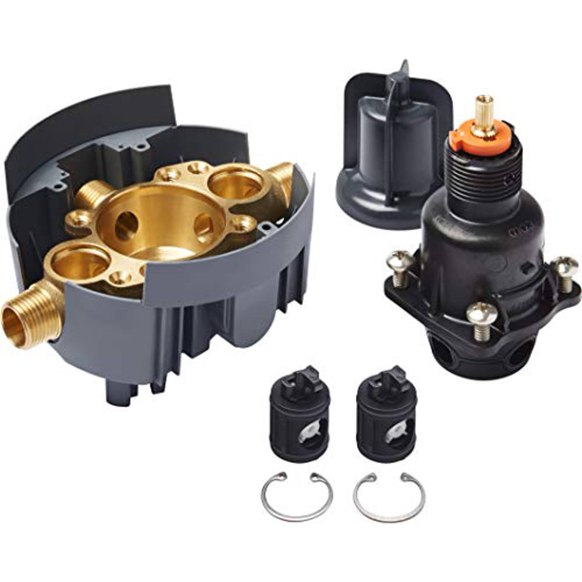 Kohler K-8304-KS-NA Rite-Temp Pressure Balancing Valve Body and Cartridge Kit with Service Stops
