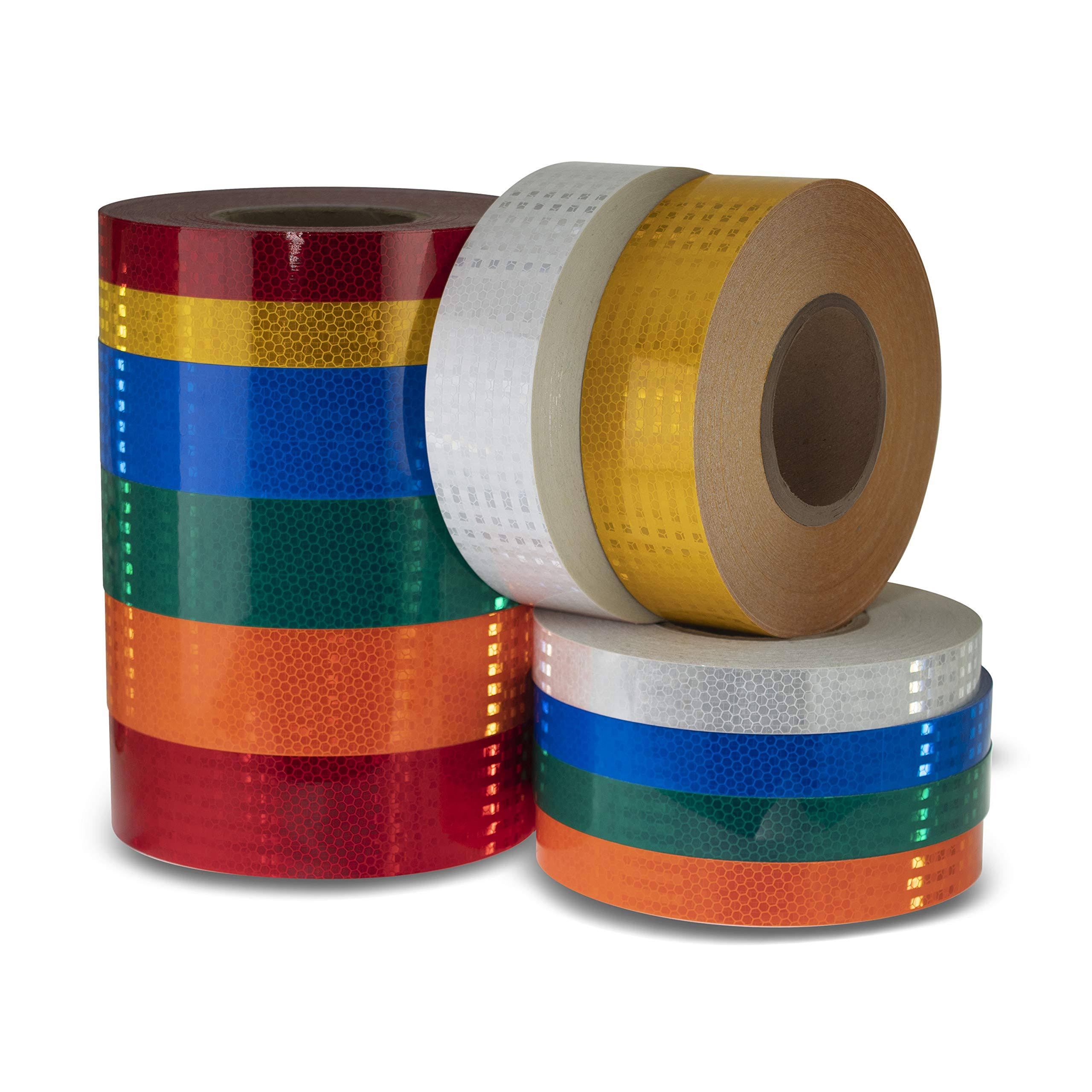 2 inch (50mm) High Intensity Retro Reflective Tape ,Yellow[1 Roll]