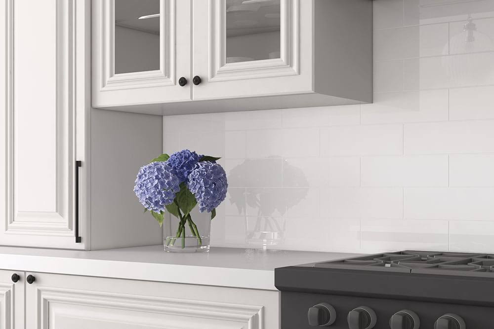 Satori Hudson Brilliant White 4-in x 12-in Glossy Ceramic Wall Tile (0.32-sq. ft/ Piece)