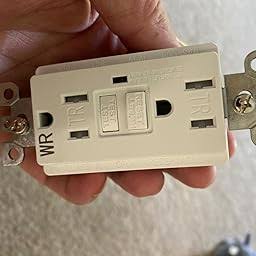 [10 Pack] WEBANG Self-Test GFCI Outlets, Tamper-Resistant and Weather-Resistant, GFCI Receptacle with LED Indicator, Decorative Wall Plates and Screws