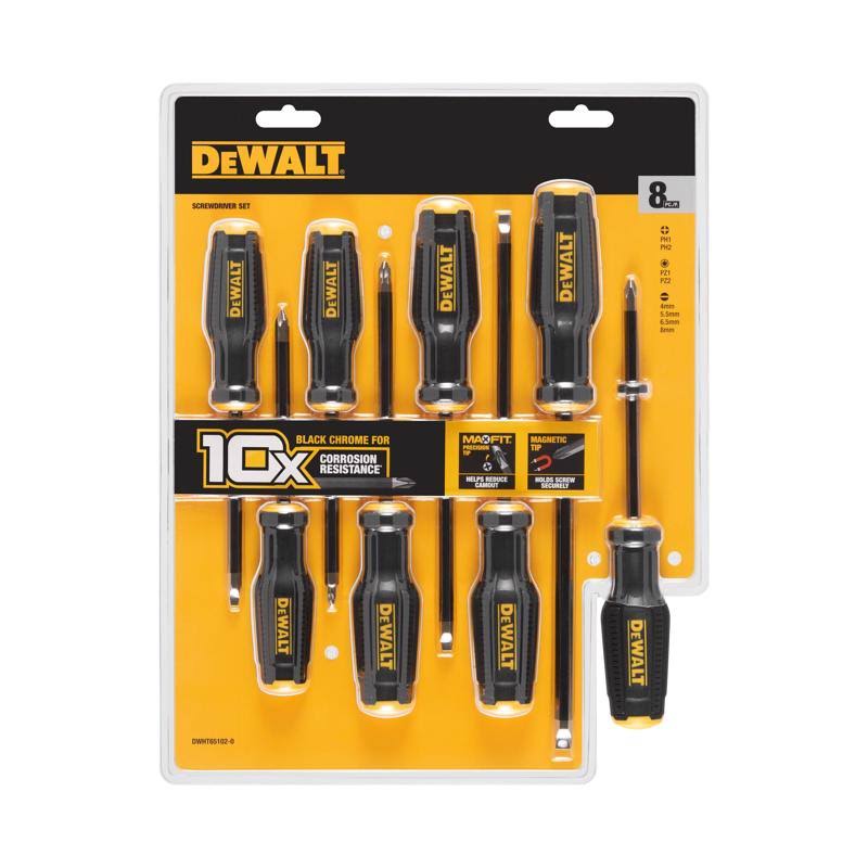 DeWalt DWHT65102 TOUGHSERIES 8 Pc. Screwdriver Set
