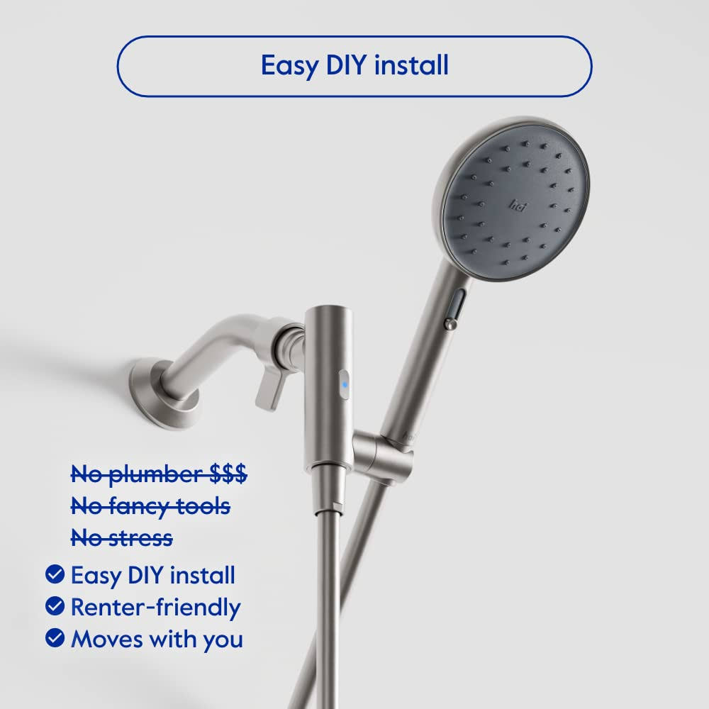 Hai- Smart 2.5 GPM Handheld Showerhead- Charcoal