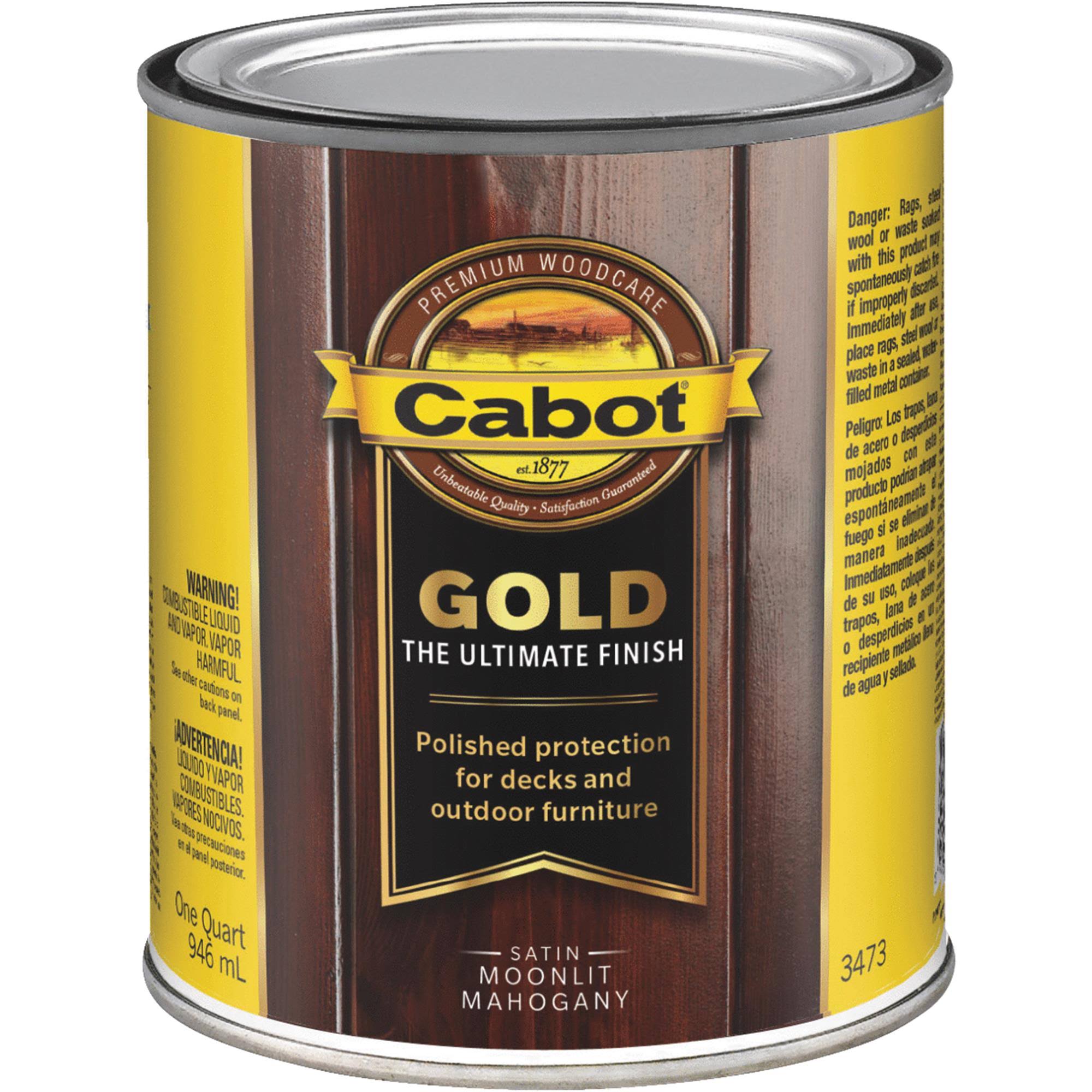Cabot Gold Exterior Stain 1 qt., Moonlit Mahogany