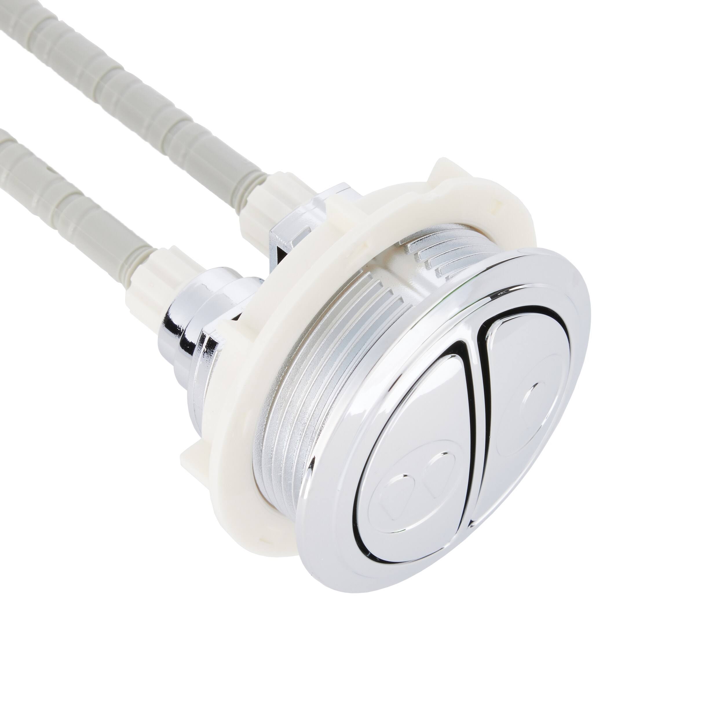Fluidmaster 800P-001 Valve Replacement Dual Flush Valev Buttons, Chrome