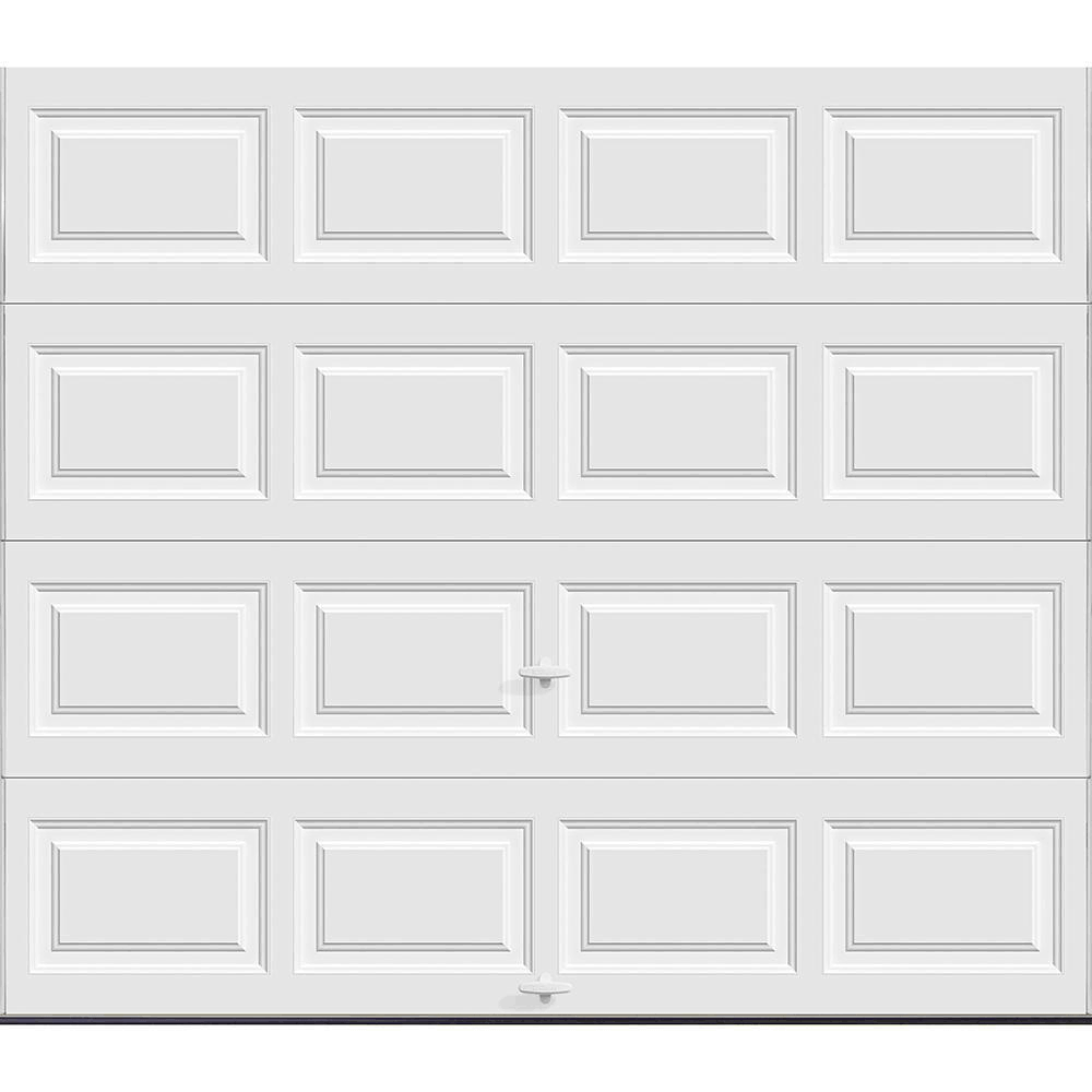 Clopay 111376 Classic Collection 8 ft. x 7 ft. 6.5 R-Value Insulated Solid White Garage Door
