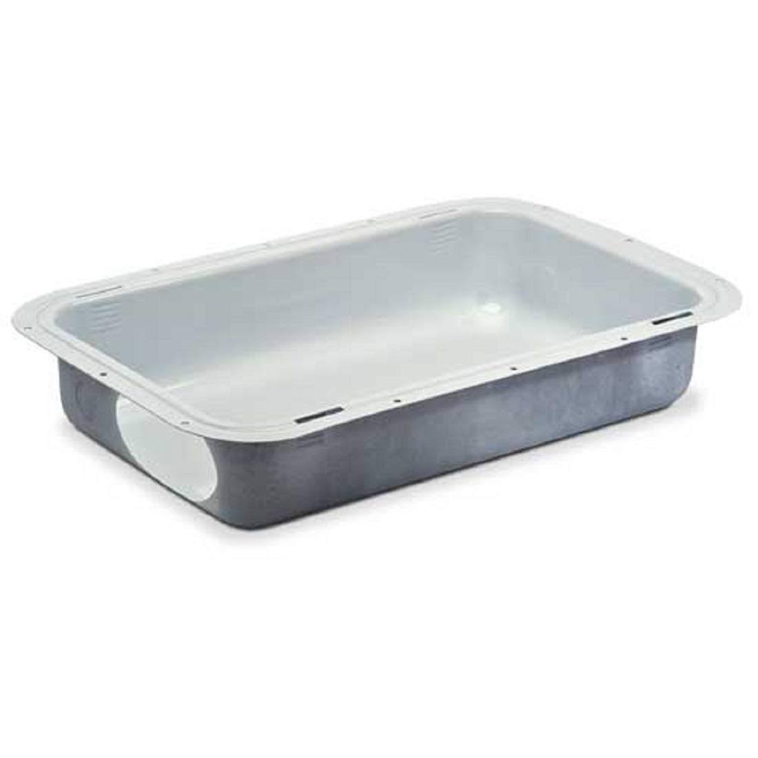 Dryer Vent Box Metal White with Trim Ring for 2x4 Wall