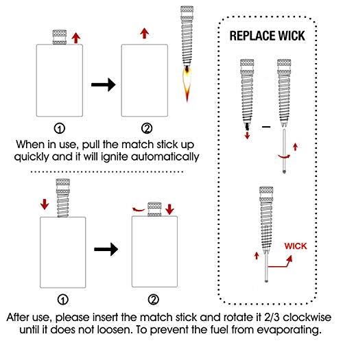 Morisk Lighter Permanent Match, Cool Pipe Lighter Fluid Refillable, Copper Vintage Trench Lighters, Creative Auto Fire Starter, EDC Reusable Forever
