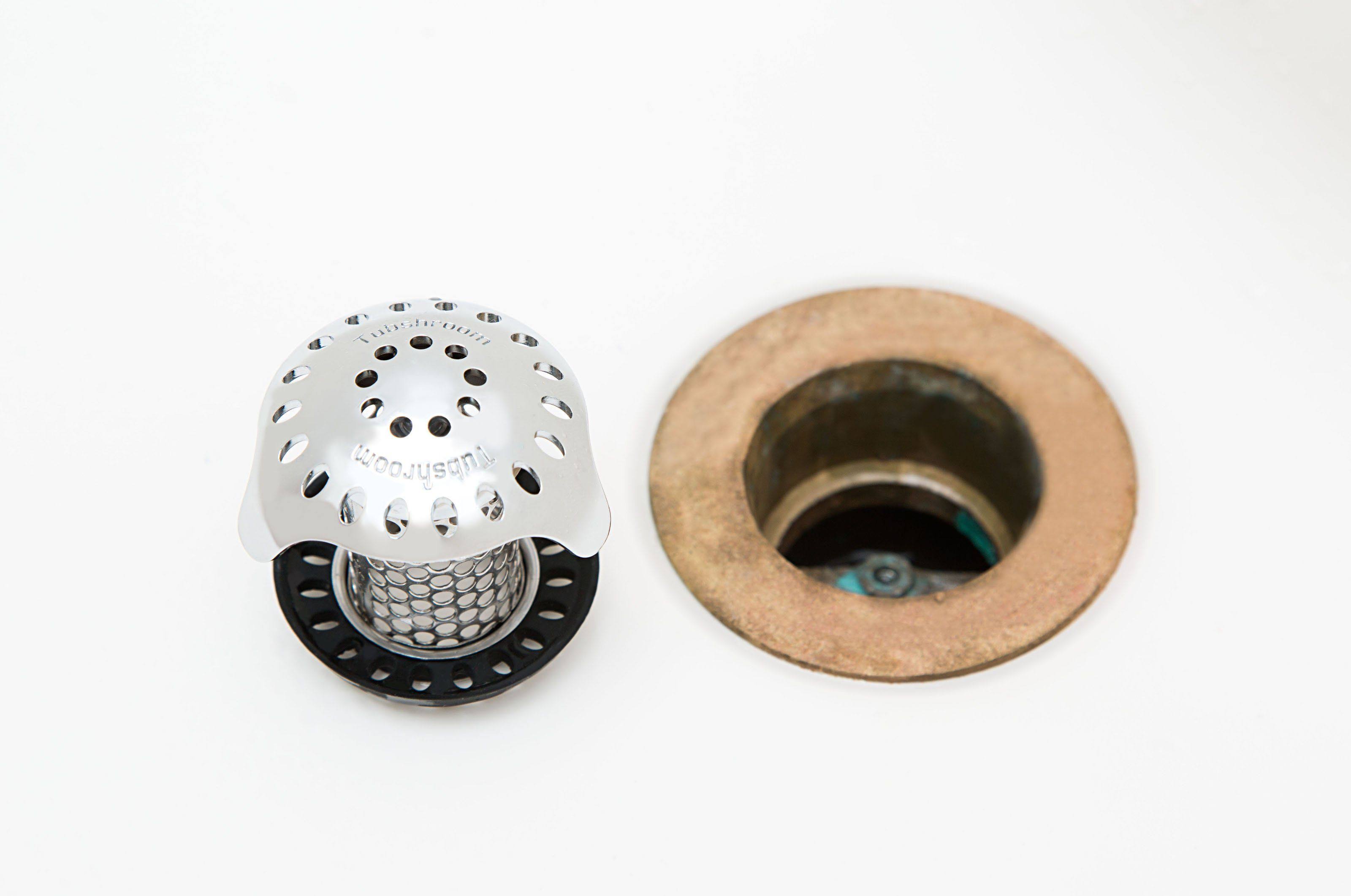 TubShroom Ultra Revolutionary Bath Tub Drain Protector Hair Catcher/Strainer/Snare Stainless Steel