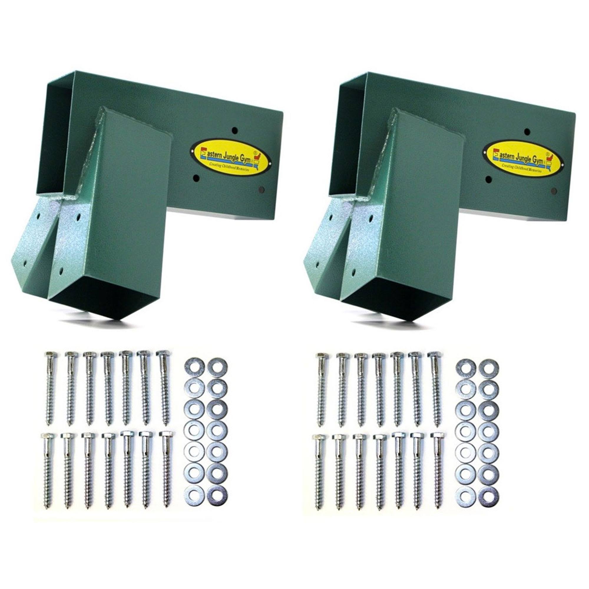 Eastern Jungle Gym Easy 1-2-3 A-Frame 2 Brackets Swing Set with All Mounting