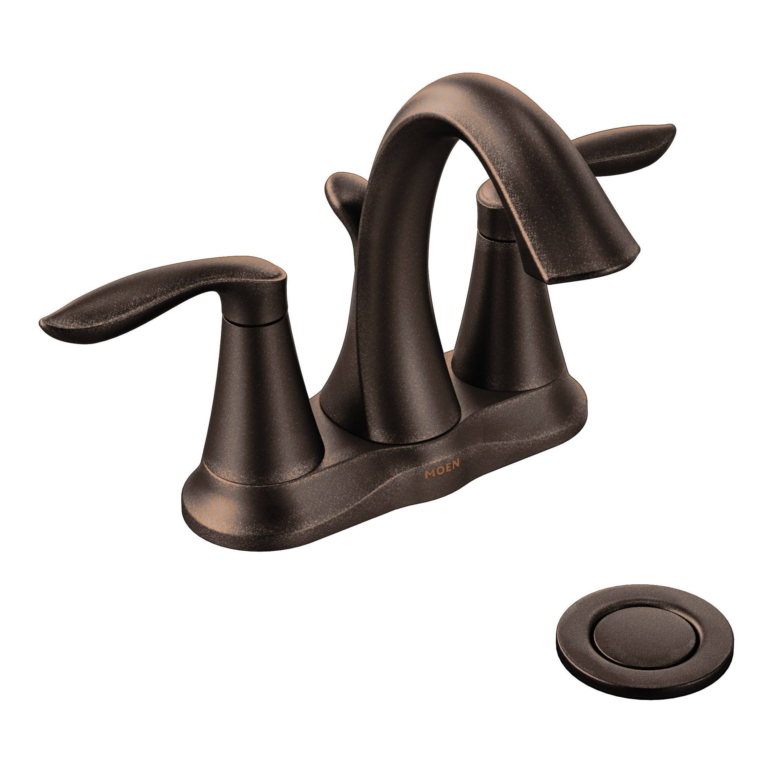 Moen 6410ORB- Eva Centerset Two-Handle Bathroom Faucet- Oil Rubbed Bronze