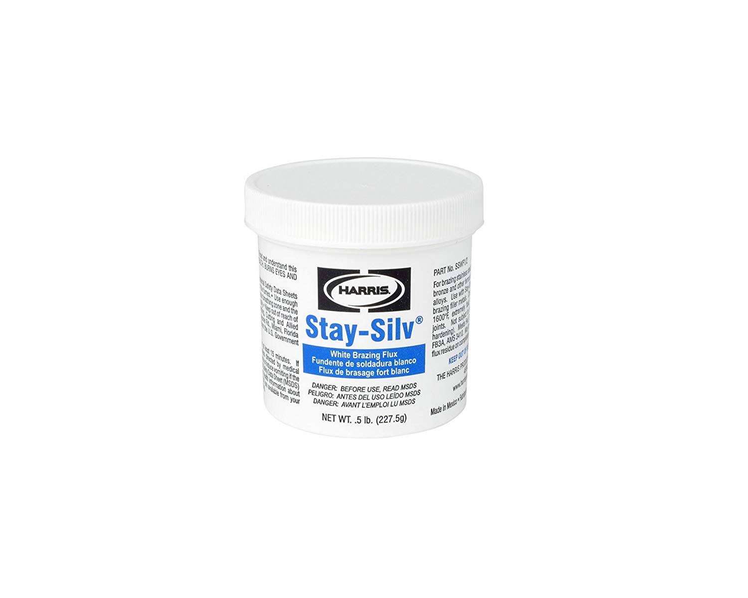 Harris SSWF1/2 Stay Silv Brazing Flux, 1/2 lb. Jar, White