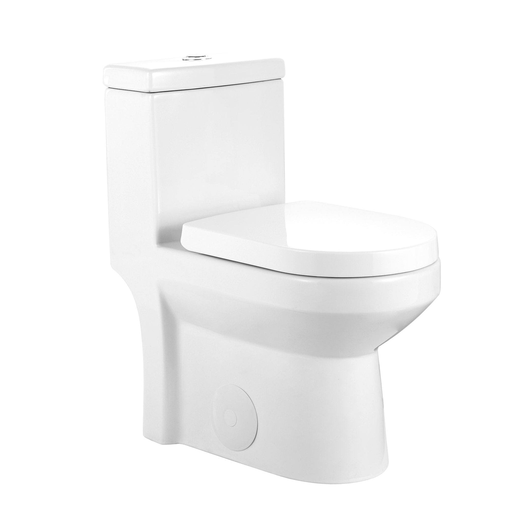 DeerValley DV-1F52812 Liberty Dual-Flush Elongated One-Piece Toilet (Seat Included)