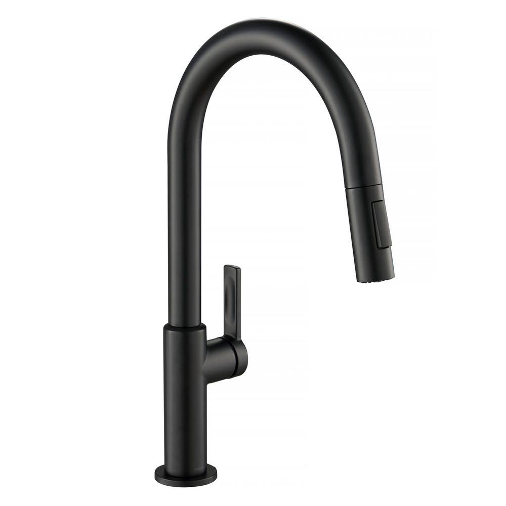 Kraus KPF-2820MB Oletto Single Handle Pull Down Kitchen Faucet Matte Black