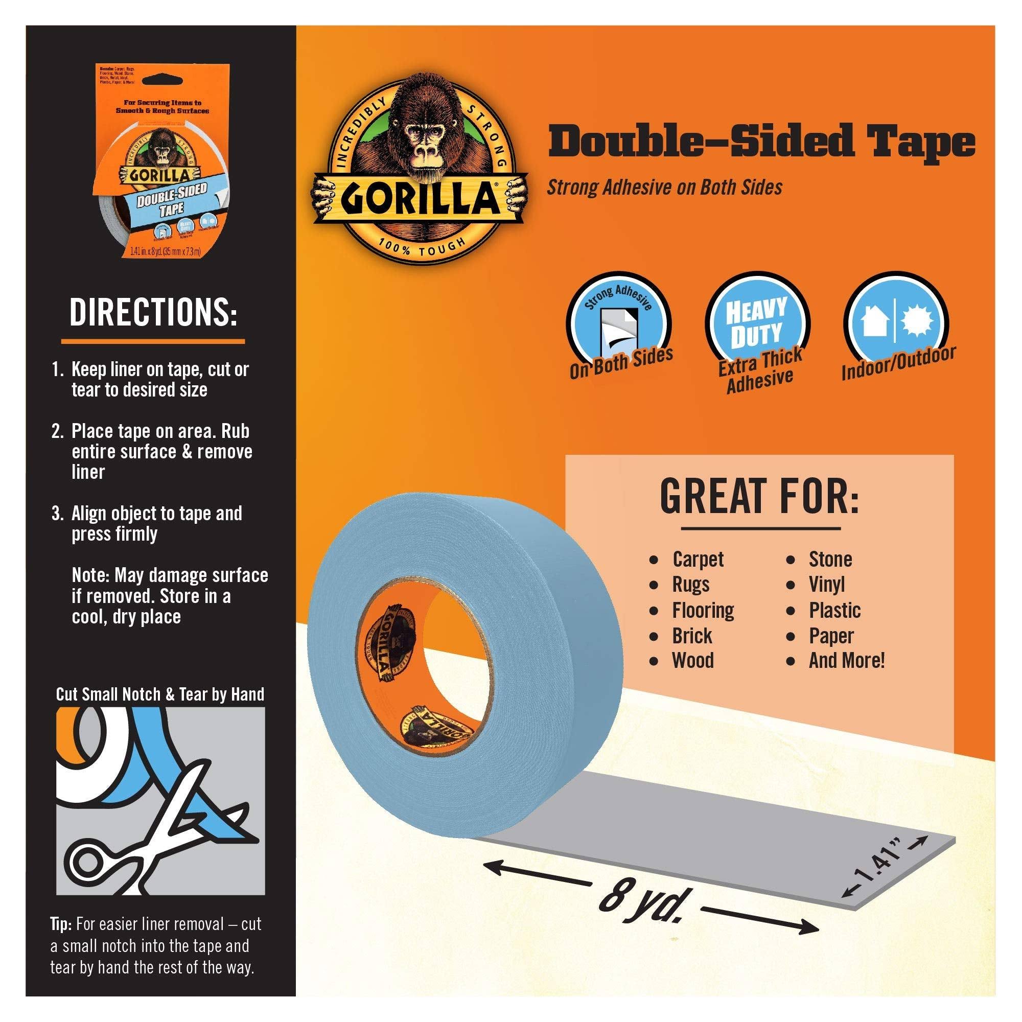 Gorilla Double-Sided Tape, 1.41