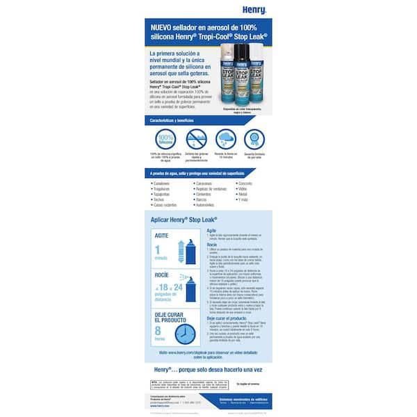 Henry HE880W025 Tropi-Cool Stop Leak, White, 14.1 oz