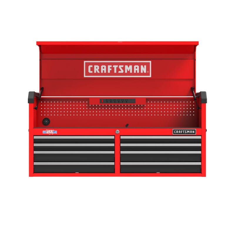 Craftsman 2000 Series 52-in 8-Drawer Chest- Red CMST98272RB
