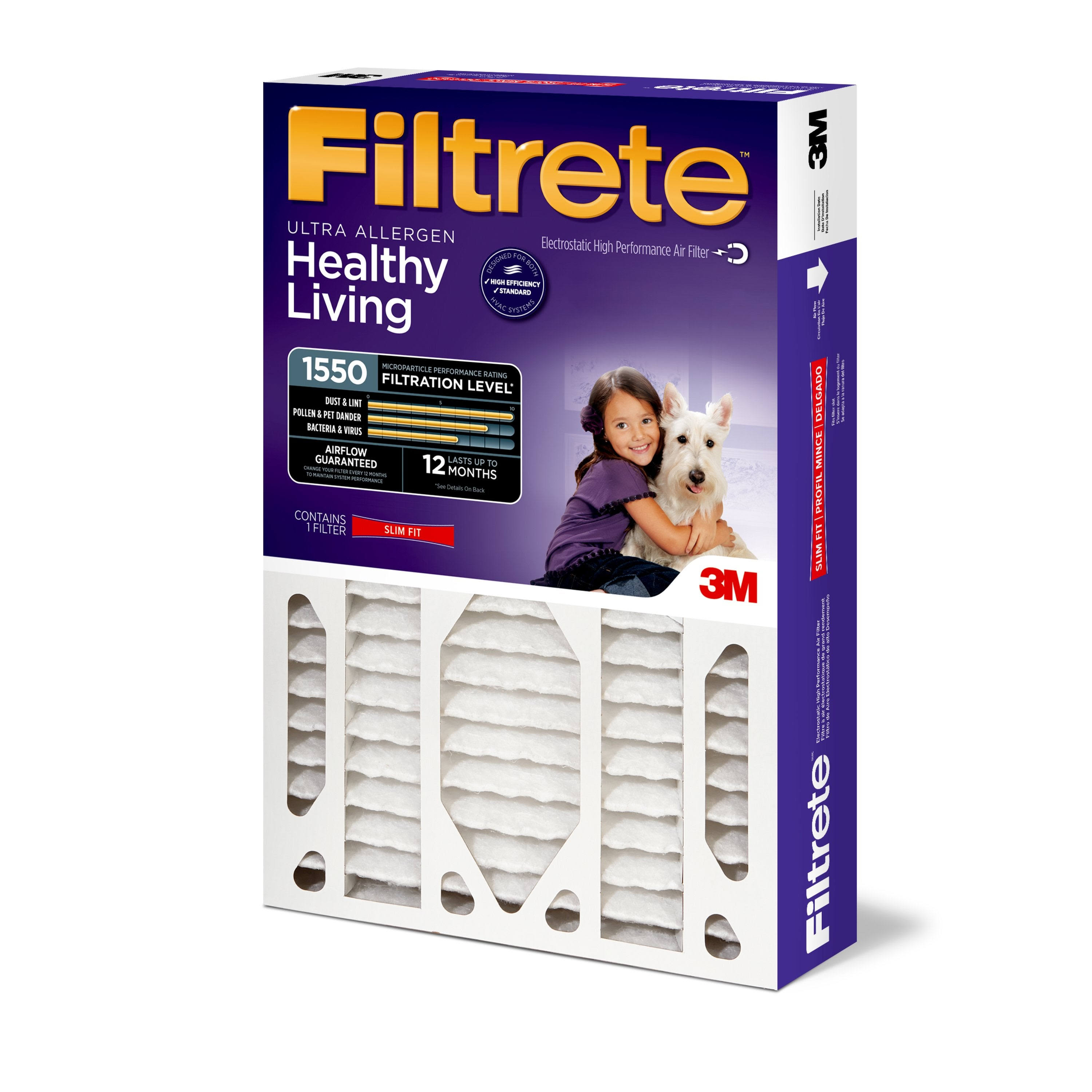 Filtrete 1550 Allergen Reduction Filter- 20x25x4
