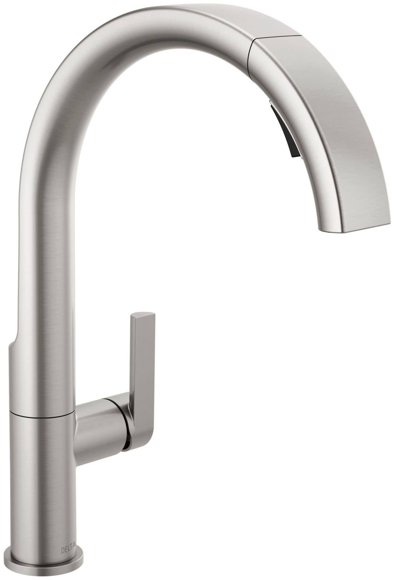 Delta Keele Single-Handle Pull-Down Sprayer Kitchen Faucet in SpotShield Stainless 19824LF