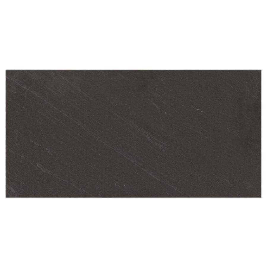 American Olean Carbon Mist Slate 12-in x 24-in Glazed Porcelain Stone Look Floor and Wall Tile (1.95-sq. ft/ Piece)