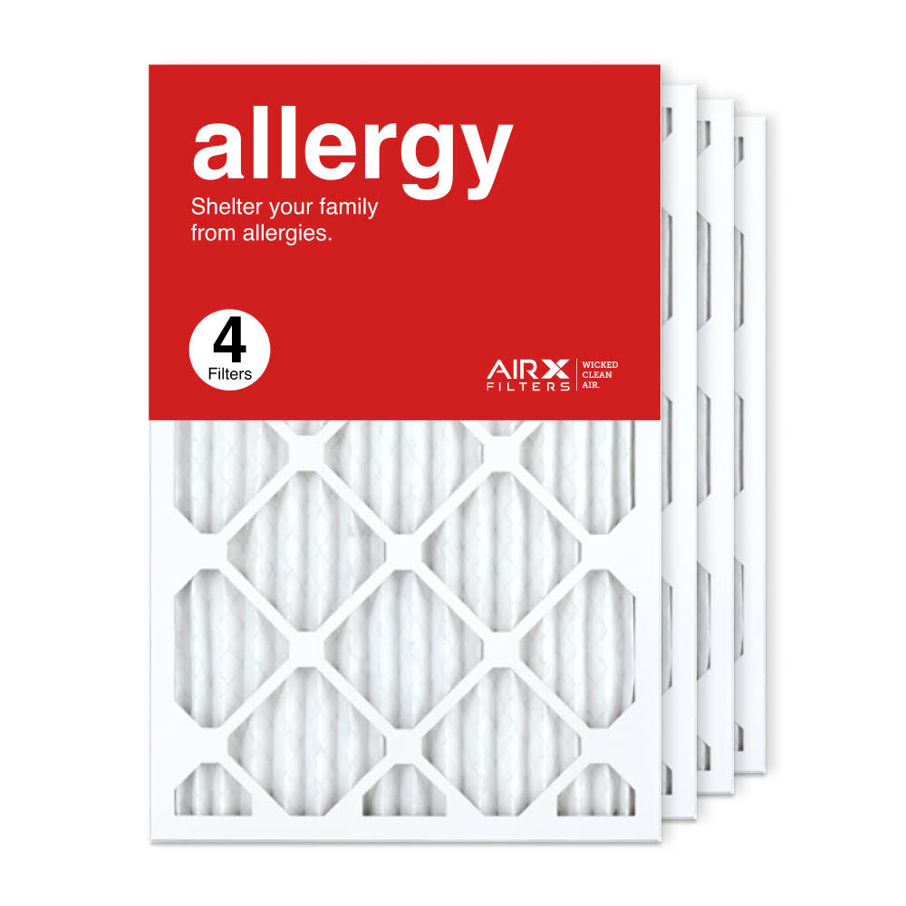 AIRx Filters 16x25x1 Air Filter MERV 11 Pleated HVAC AC Furnace Air Filter, Allergy 4-Pack Made in The USA
