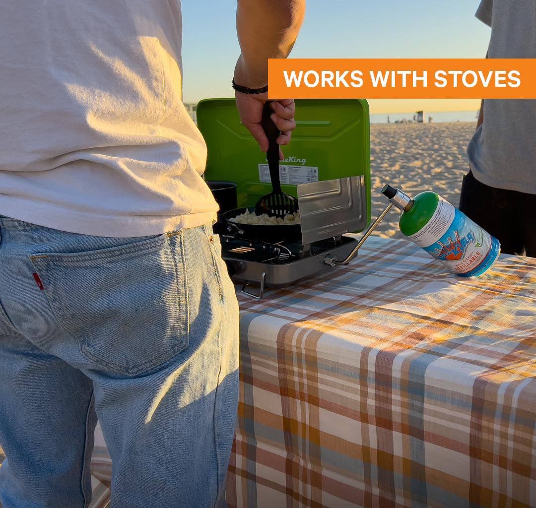 Flame King 16 oz Refillable Propane Cylinder