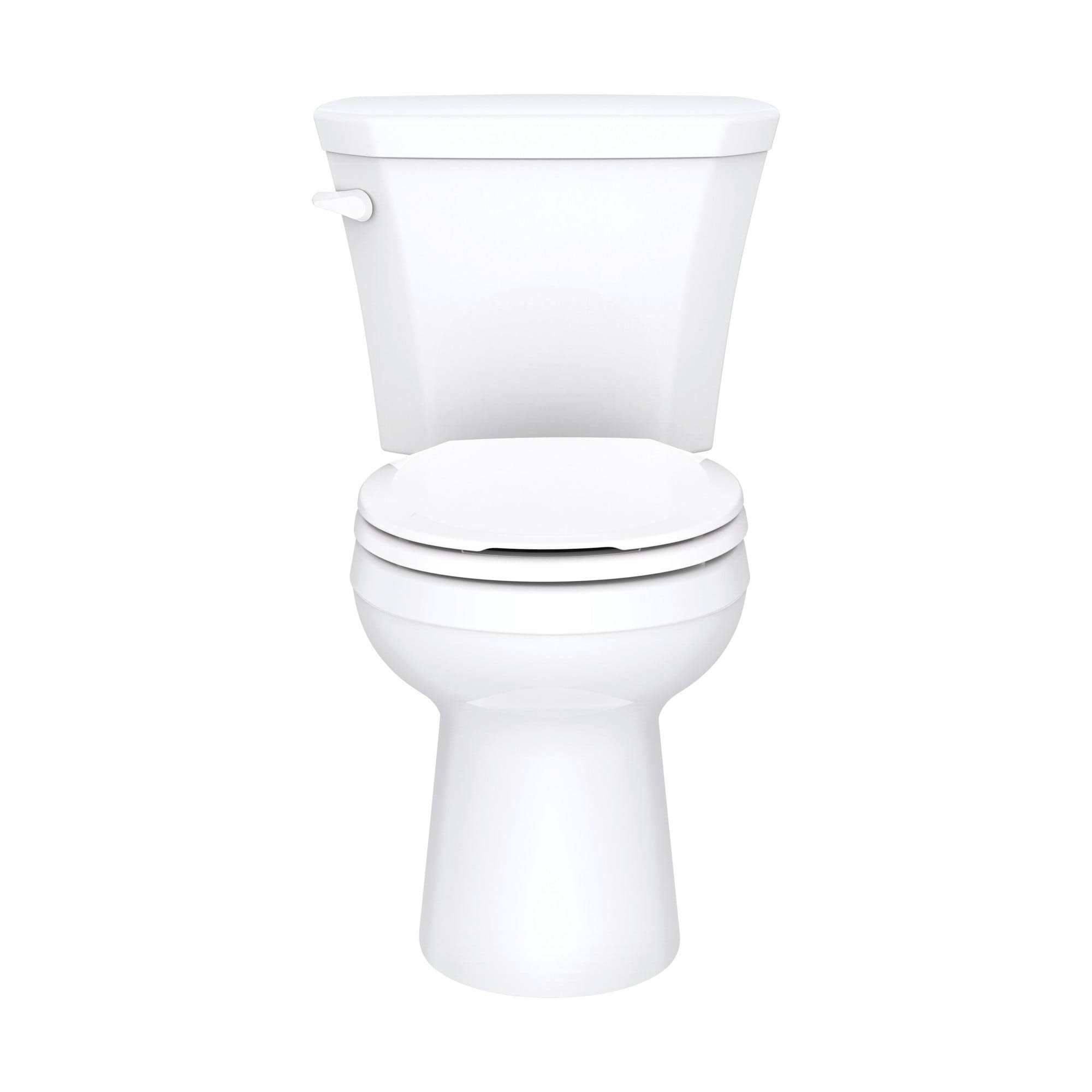 Gerber Viper Two-Piece 1.28 GPF Gravity Fed Round Front Toilet in White with Slow Close Seat