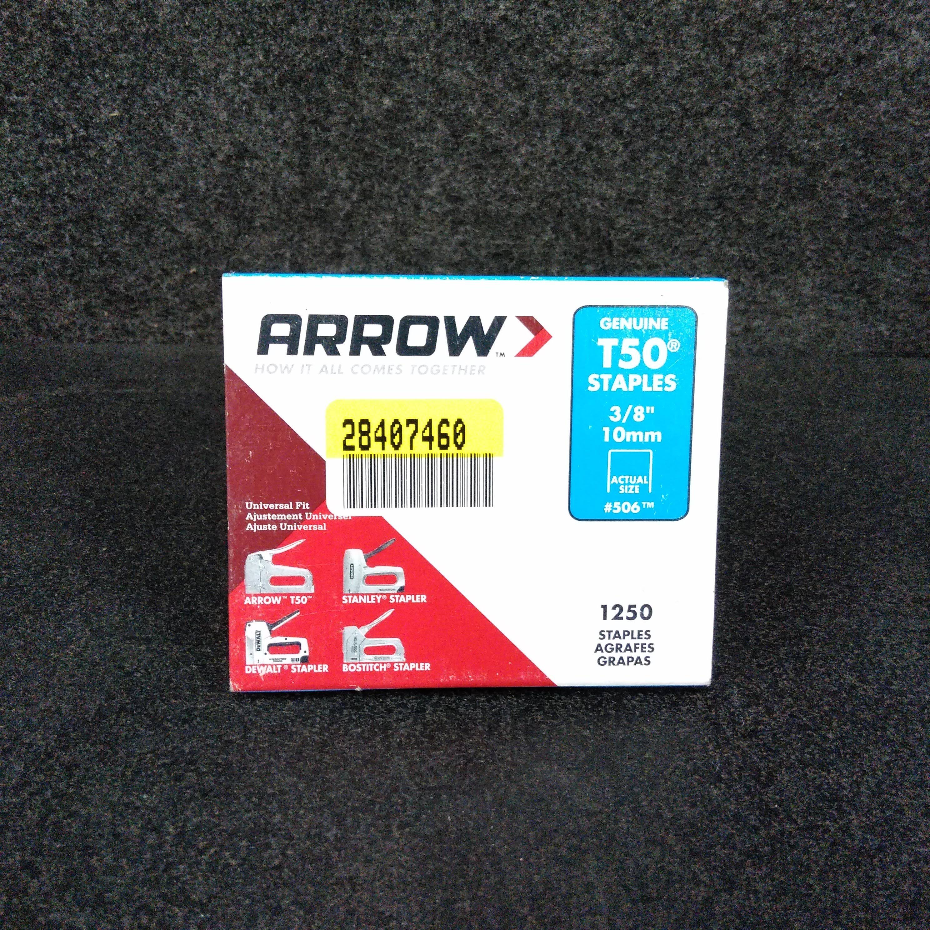 Arrow T50 Staples- 3/8