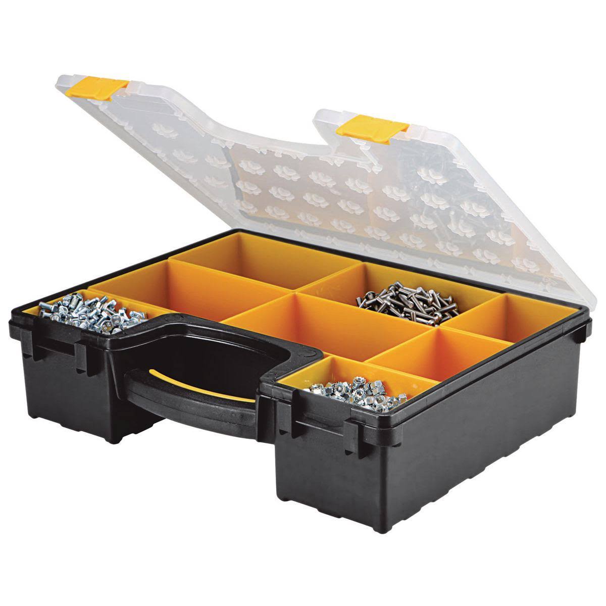 Storehouse 8 Bin Large Portable Parts Storage Case