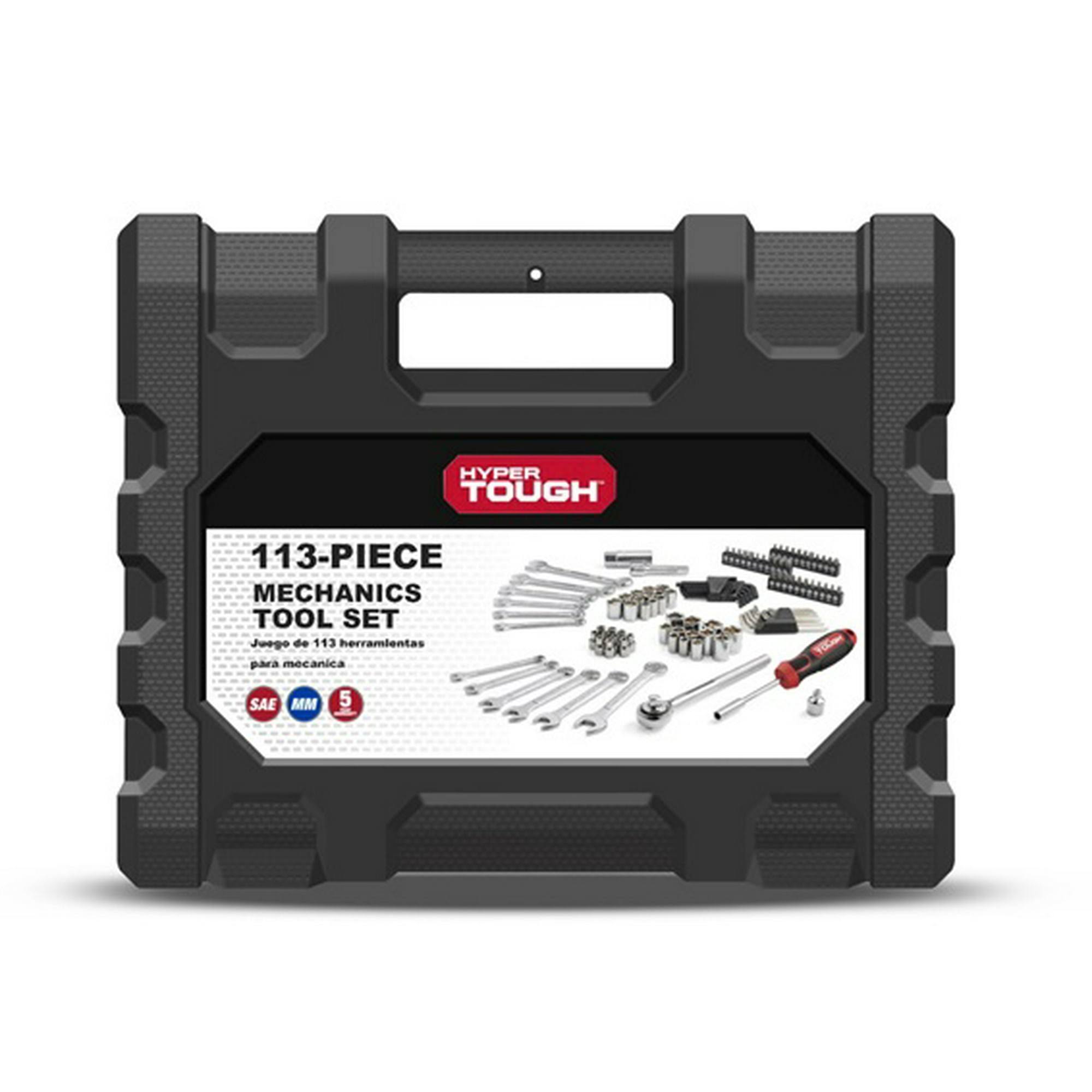Hyper Tough 113 Piece 1/4 & 3/8 inch Drive Mechanics Tool Set-8UJ0002G