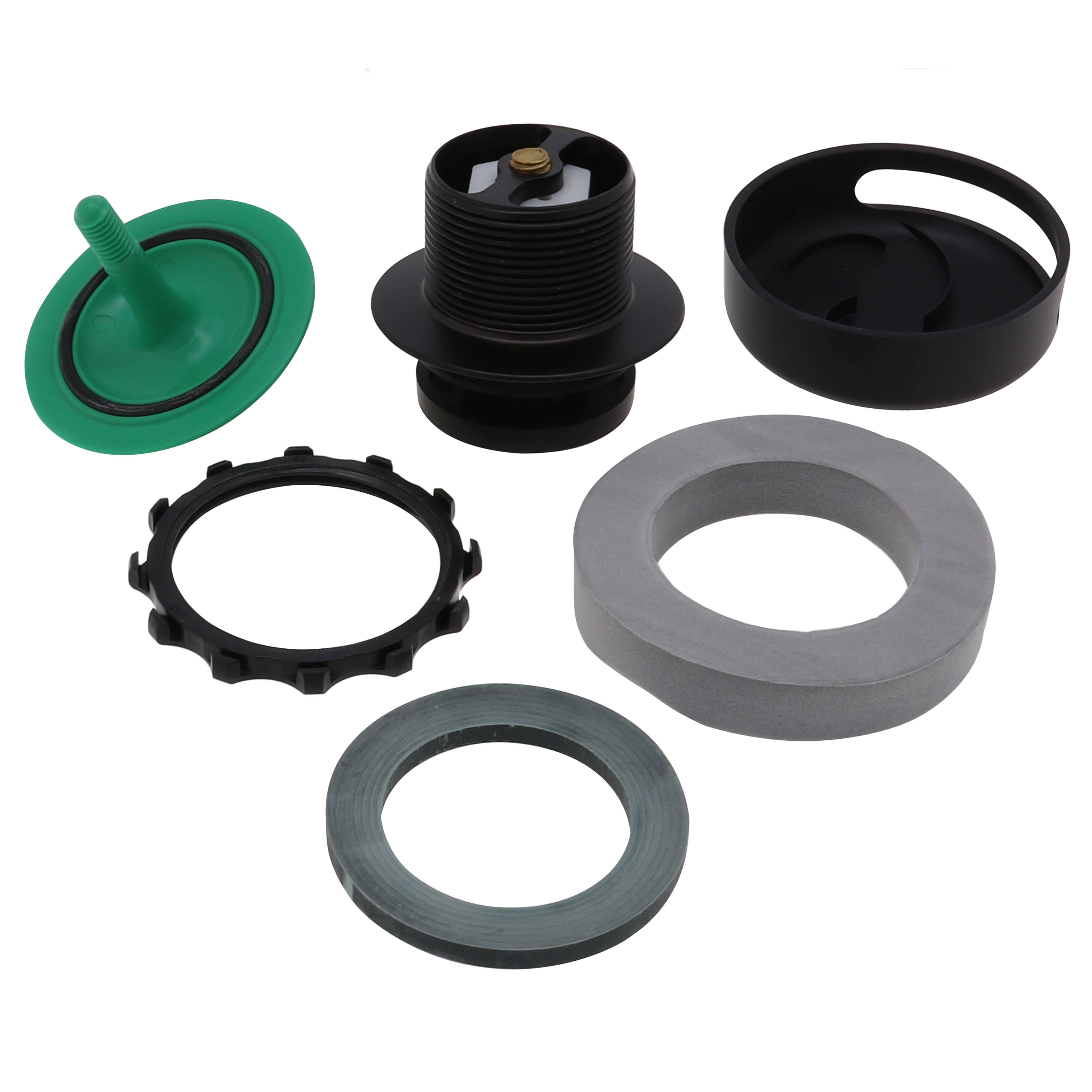 Watco Manufacturing 901-FA-PVC-WI Innovator Foot Actuated Half Kit, Matte Black