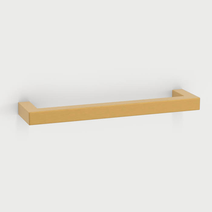Modern Cabinet Handles Brushed Brass Kitchen Square Drawer Pulls