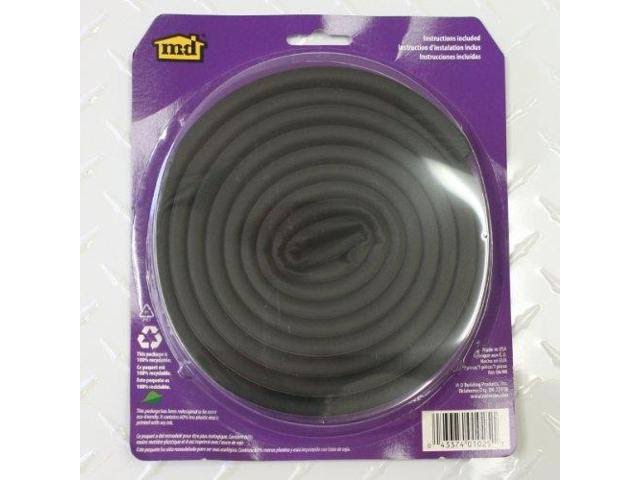 M-D Building 01025 Weatherstrip, 17Feet, Black