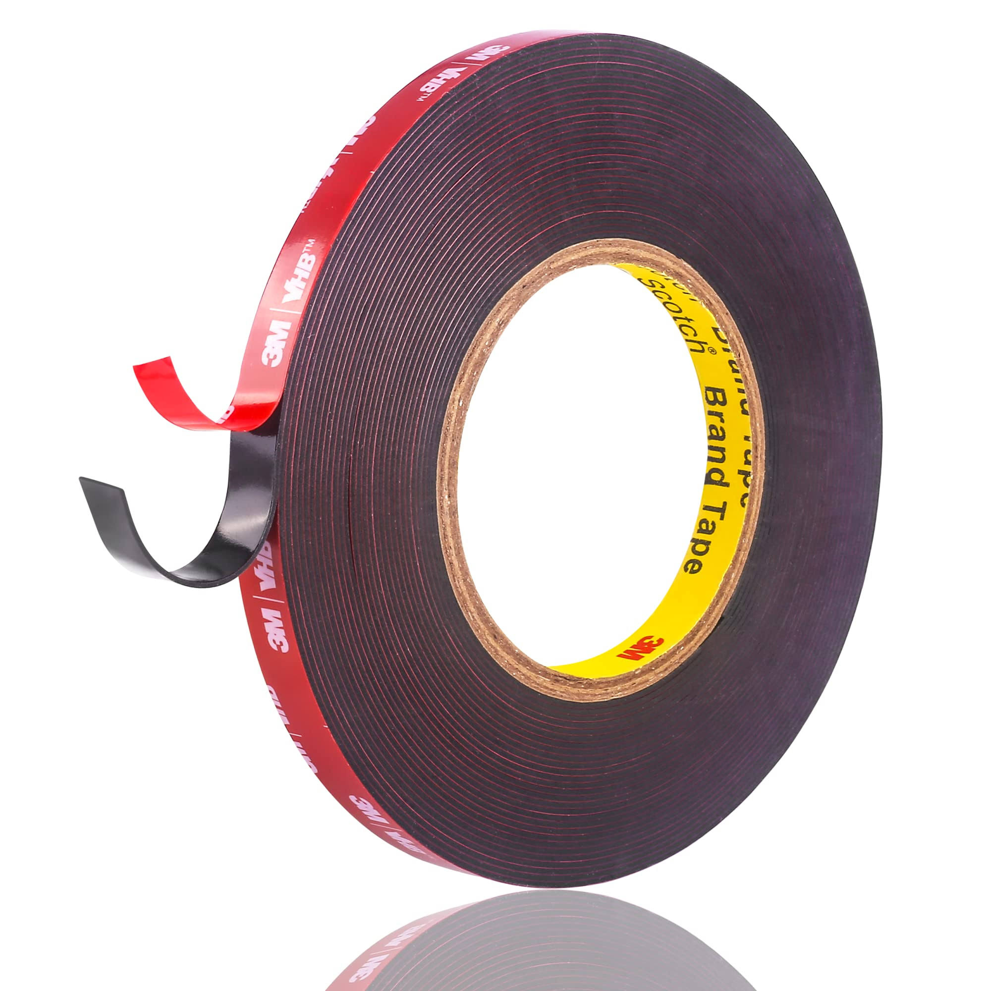 3M Double Sided Tape, Waterproof Heavy Duty Foam Tape, 40ft Length, 0.4 inch Width for Car, Home Decor, Office Decor