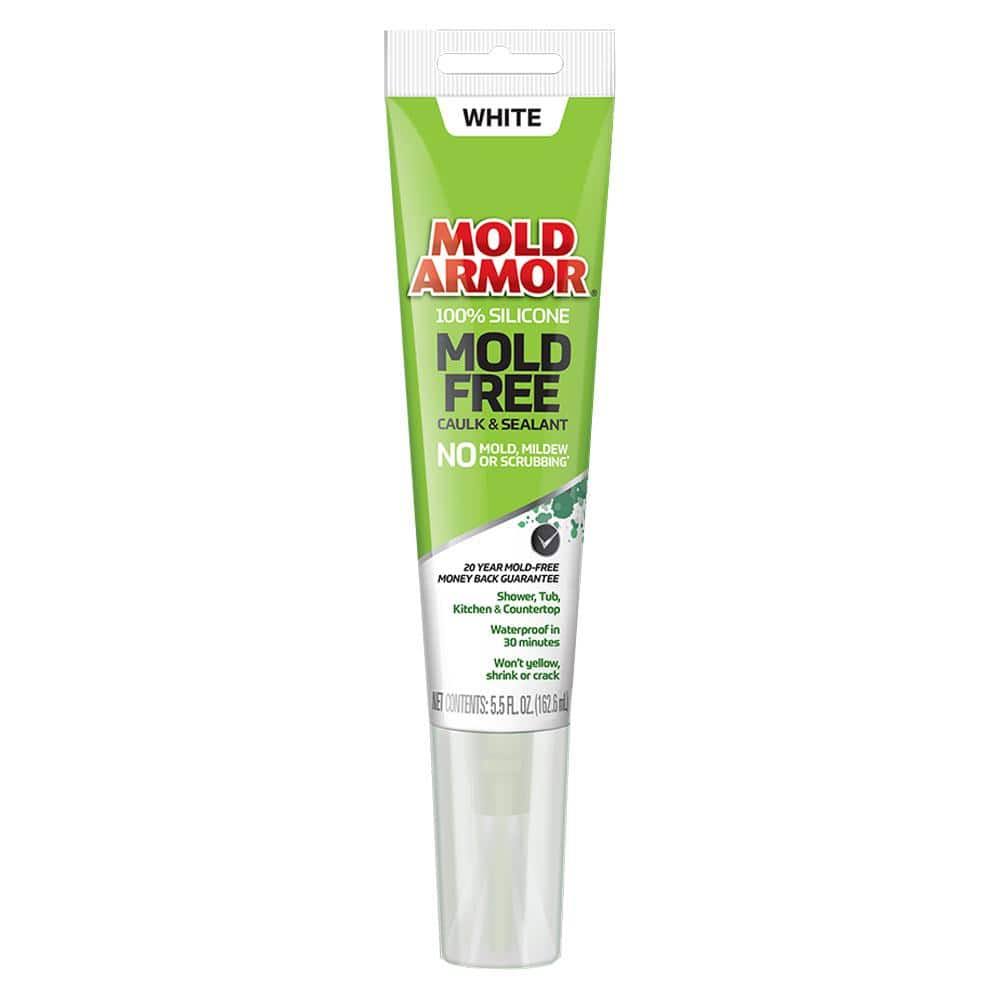 Mold Armor 5.5-fl oz White Silicone Caulk